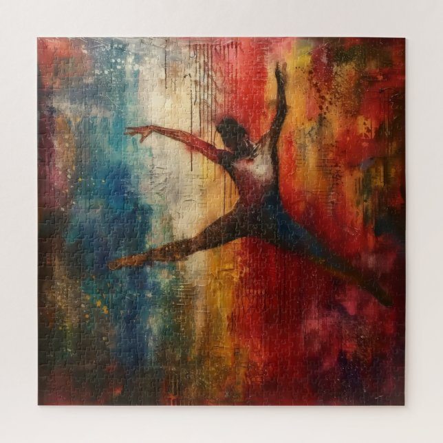 Quebra-cabeça Balé Dancer Abstrato Art (Vertical)