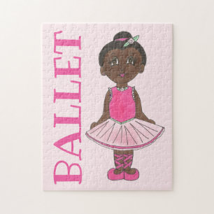 Quebra-cabeça BALÉ Rosa Tutu Ballerina Girl Dance Considerando