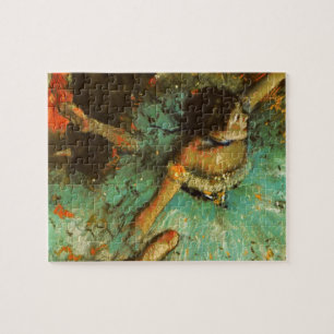 Quebra-cabeça Ballerina Dance Green Dancer Edger Degas Painting