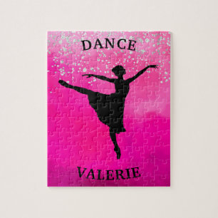 Quebra-cabeça Ballerina Dance Pink Ombre Sparkle