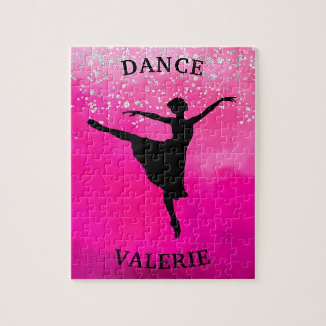 Quebra-cabeça Ballerina Dance Pink Ombre Sparkle (Vertical)