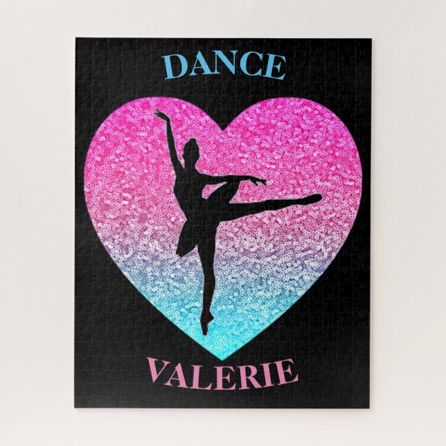Quebra-cabeça Ballerina Dancer Personalizada (Vertical)