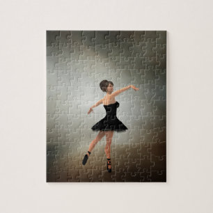 Quebra-cabeça Ballerina no vestido preto