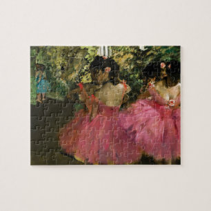 Quebra-cabeça Ballerinas em rosa por Edgar Degas