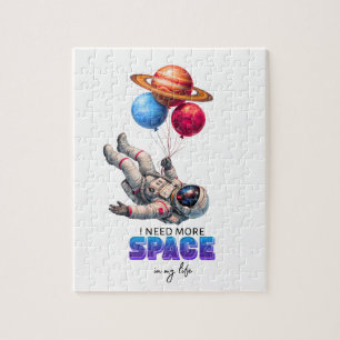 Quebra-cabeça Balões de Planeta de Astronauta Engraçado - Precis