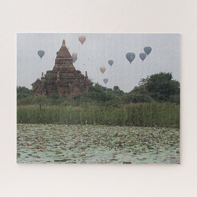 Quebra-cabeça balões de stupa de bagan (Horizontal)