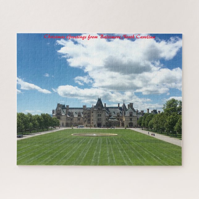 Quebra-cabeça Baltimore Carolina do Norte. Cartões de natal (Horizontal)