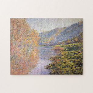 Quebra-cabeça Bancos de cerco em Jeufosse Autumn Monet Fine Art