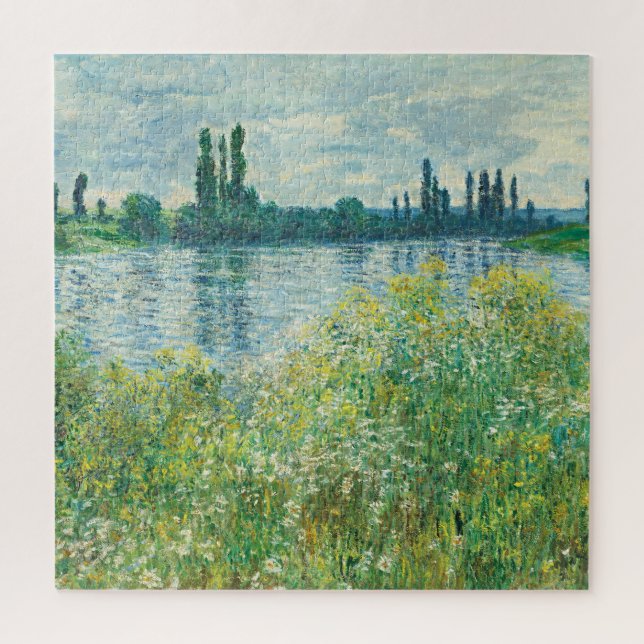 Quebra-cabeça Bancos do rio Sena por Monet (Vertical)