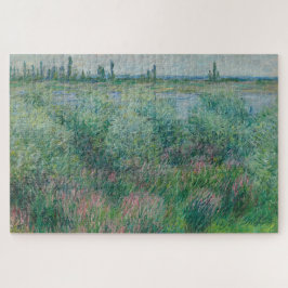 Quebra-cabeça Bancos do Sena perto de Vétheuil, Monet 1881
