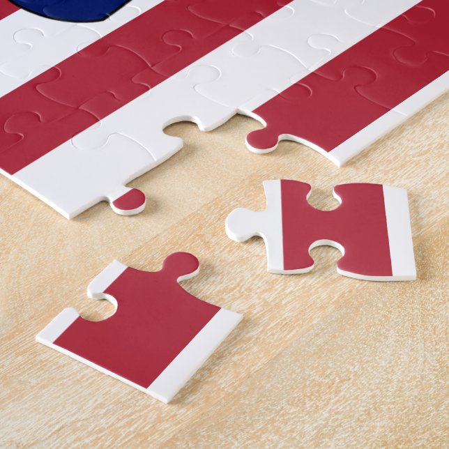 Quebra-cabeça Bandeira Americana Patriótica (Lateral)