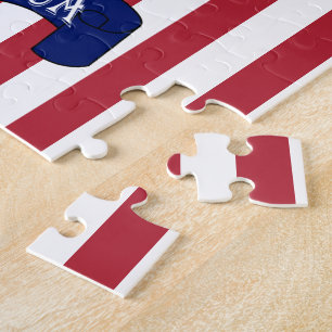 Quebra-cabeça Bandeira Americana Patriótica