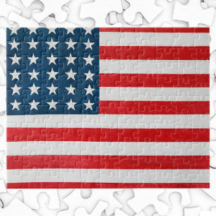 Quebra-cabeça Bandeira Americana Patriótica Vintage, Quatro de J