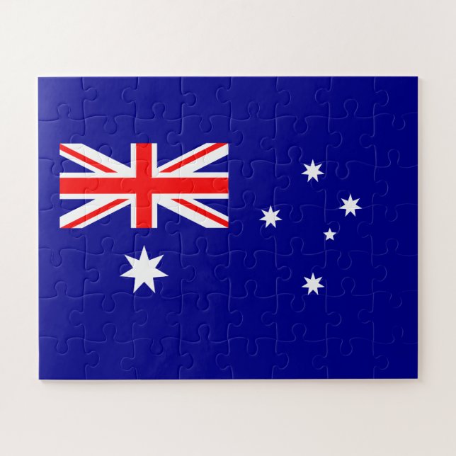Quebra-cabeça Bandeira Australiana Patriótica (Horizontal)