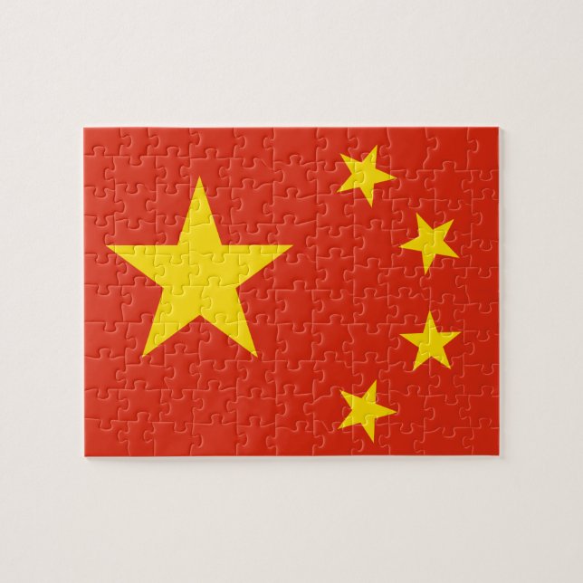 Quebra-cabeça Bandeira Chinesa (China) (Horizontal)