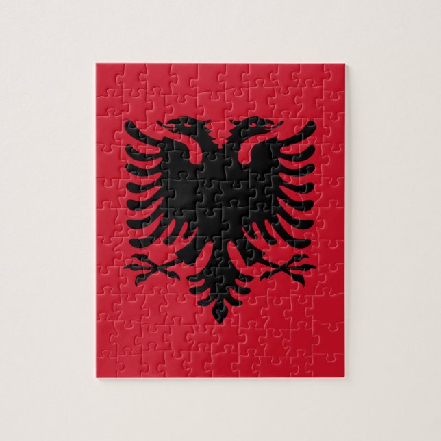 Quebra-cabeça Bandeira da Albânia (Vertical)
