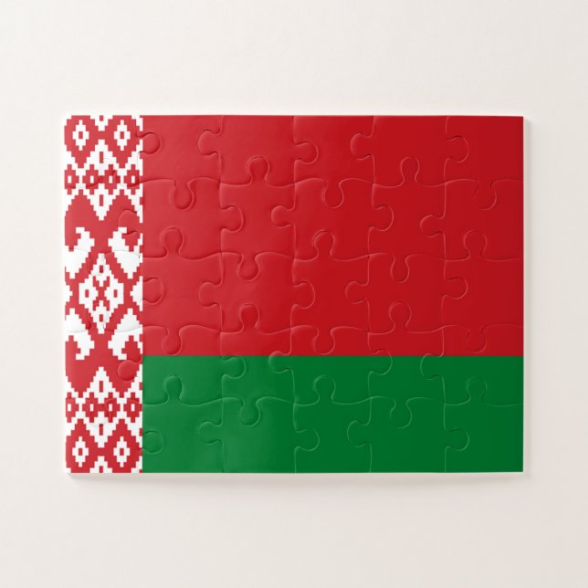 Quebra-cabeça Bandeira da Bielorrússia (Horizontal)