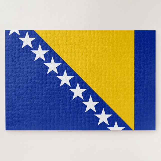 Quebra-cabeça Bandeira da Bósnia e Herzegovina (Horizontal)