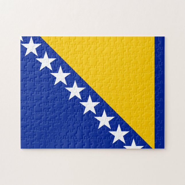 Quebra-cabeça Bandeira da Bósnia e Herzegovina (Horizontal)