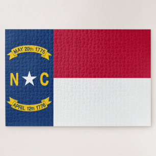 Quebra-cabeça Bandeira da Carolina do Norte