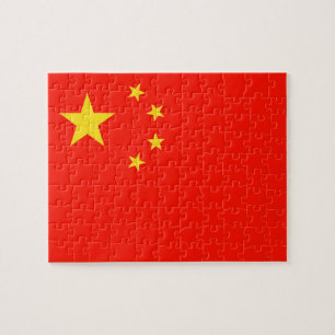 Quebra-cabeça Bandeira da China - Alta Qualidade