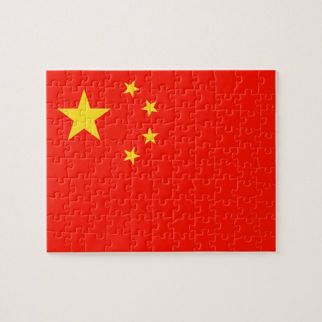 Quebra-cabeça Bandeira da China - Alta Qualidade (Horizontal)