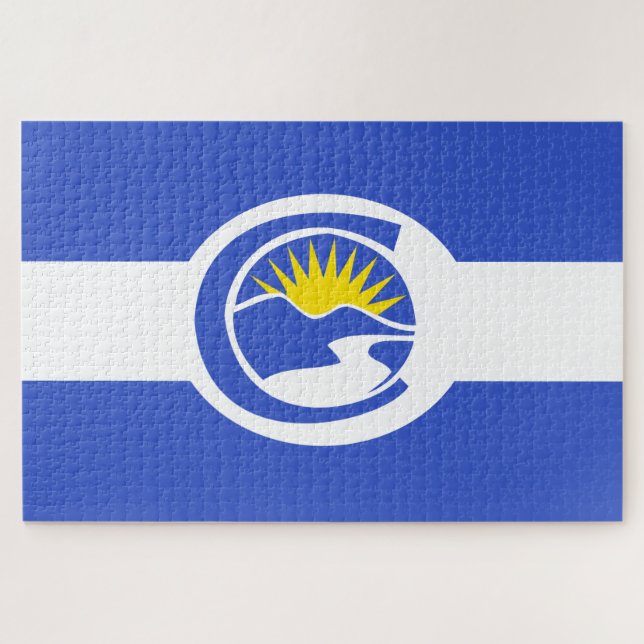 Quebra-cabeça Bandeira da Cidade do Centenário (Colorado) (Horizontal)