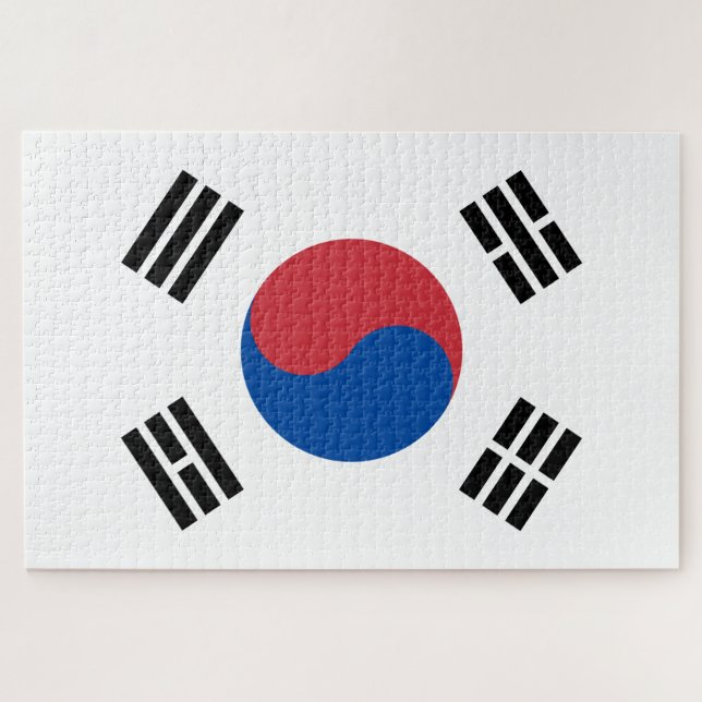 Quebra-cabeça Bandeira da Coreia do Sul (ROK) (Horizontal)