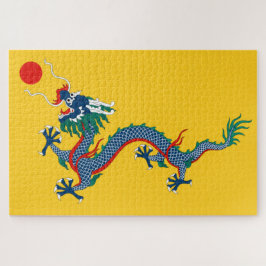 Quebra-cabeça Bandeira da Dinastia Qing da China (Dragão Chinês)