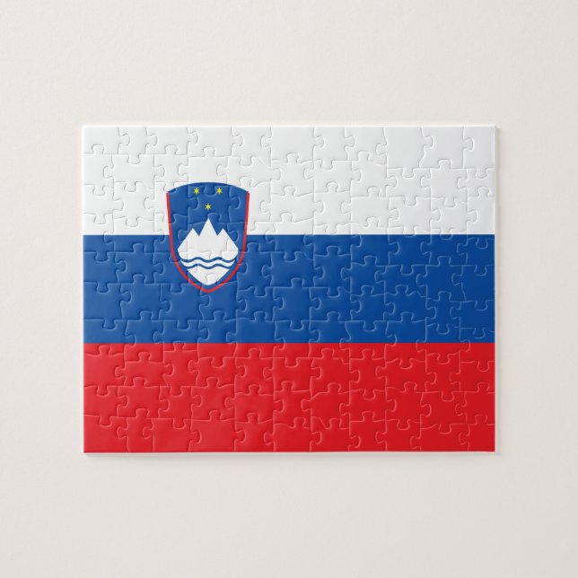 Quebra-cabeça bandeira da Eslovênia (Horizontal)