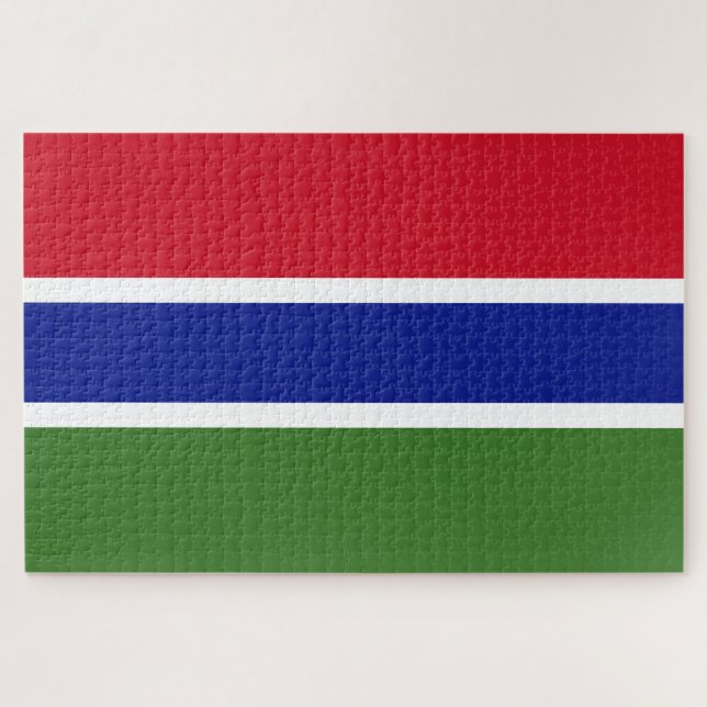 Quebra-cabeça Bandeira da Gâmbia (Horizontal)