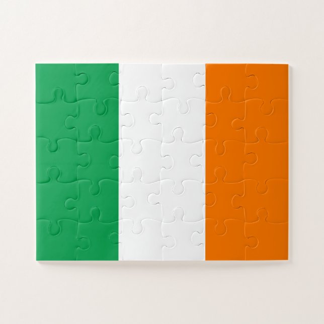 Quebra-cabeça Bandeira da Irlanda (Horizontal)