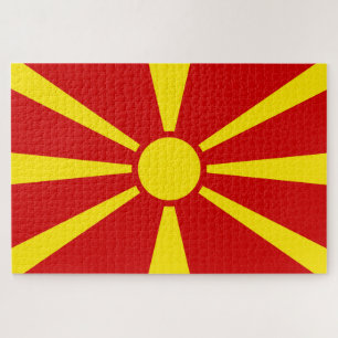 Quebra-cabeça Bandeira da Macedônia do Norte