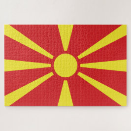 Quebra-cabeça Bandeira da Macedônia do Norte