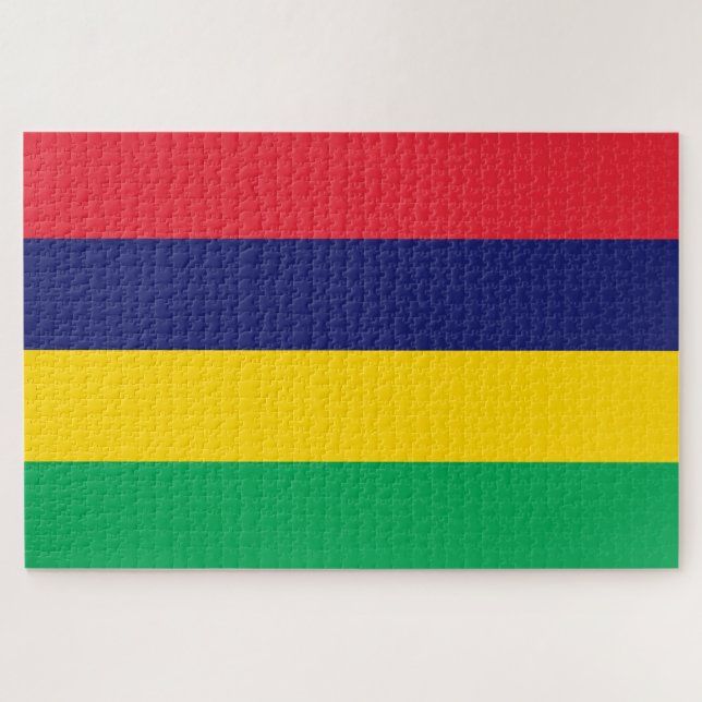 Quebra-cabeça Bandeira da Maurícia (Horizontal)