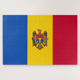 Quebra-cabeça Bandeira da Moldávia