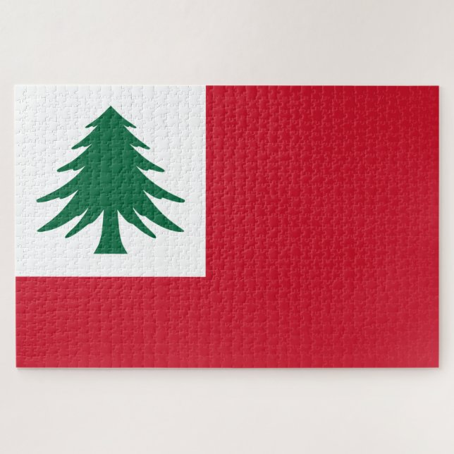 Quebra-cabeça Bandeira da Nova Inglaterra (Horizontal)