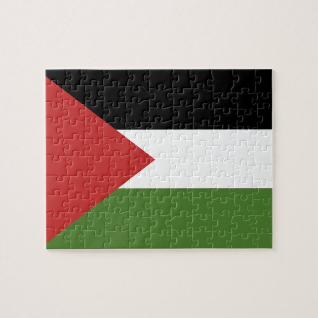 Quebra-cabeça bandeira da Palestina (Horizontal)
