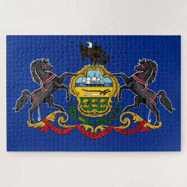 Quebra-cabeça Bandeira da Pensilvânia (Horizontal)