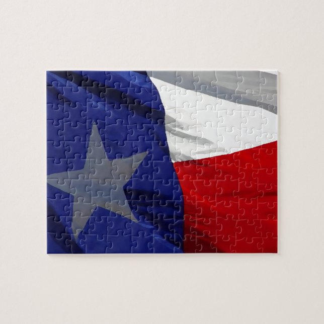 Quebra-cabeça Bandeira da Pop Art do Texas (Horizontal)