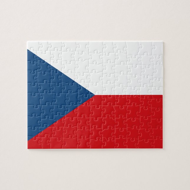Quebra-cabeça Bandeira da República Checa (Horizontal)