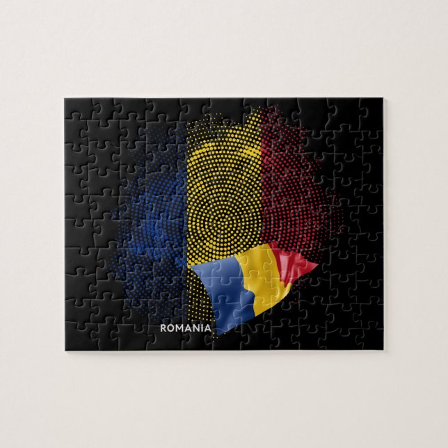 Quebra-cabeça Bandeira da Romênia (Horizontal)