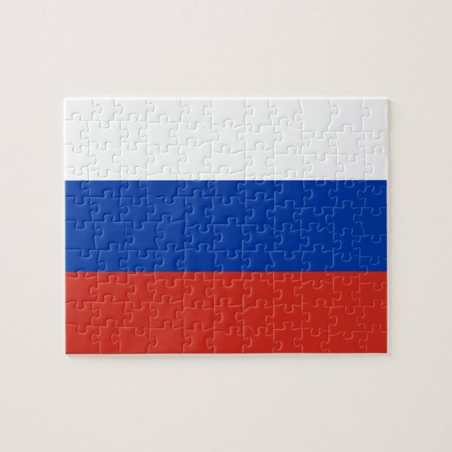 Quebra-cabeça Bandeira da Rússia (Horizontal)