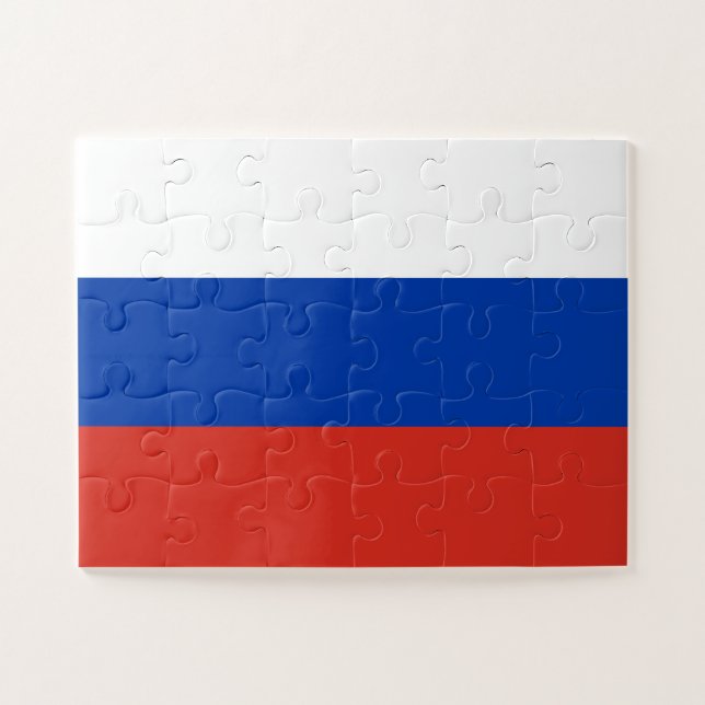 Quebra-cabeça Bandeira da Rússia (Horizontal)