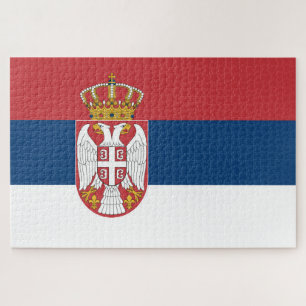Quebra-cabeça Bandeira da Sérvia