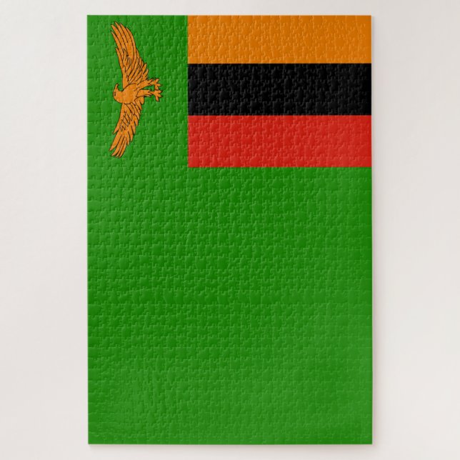 Quebra-cabeça Bandeira da Zâmbia (Vertical)