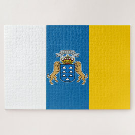 Quebra-cabeça Bandeira das Canárias (Canárias) (Canárias, Espanh