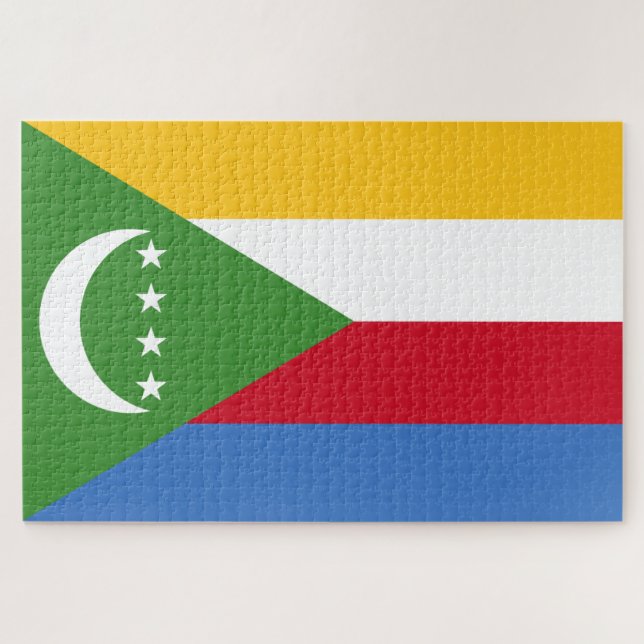 Quebra-cabeça Bandeira das Comores (Horizontal)