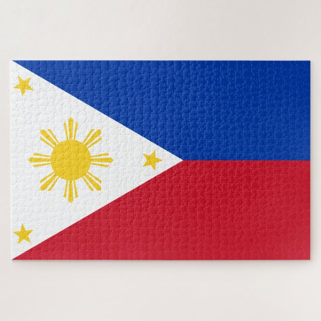 Quebra-cabeça Bandeira das Filipinas (Horizontal)