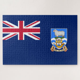 Quebra-cabeça Bandeira das Ilhas Falkland (Território Britânico)